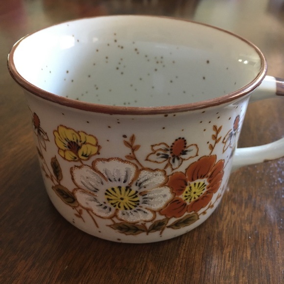Vintage Floral Speckled Mug - Picture 3 of 6